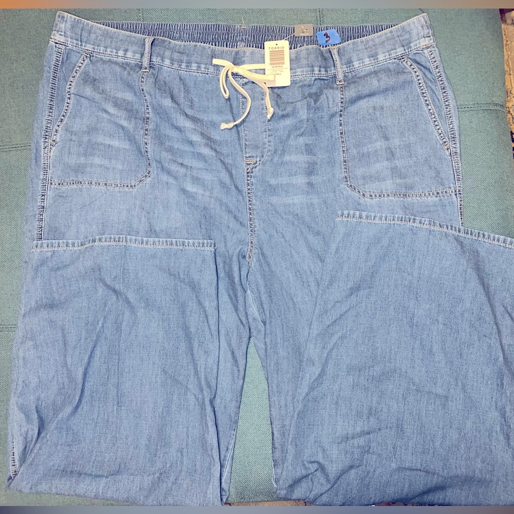 Torrid Pull-on Wide Leg Jeans